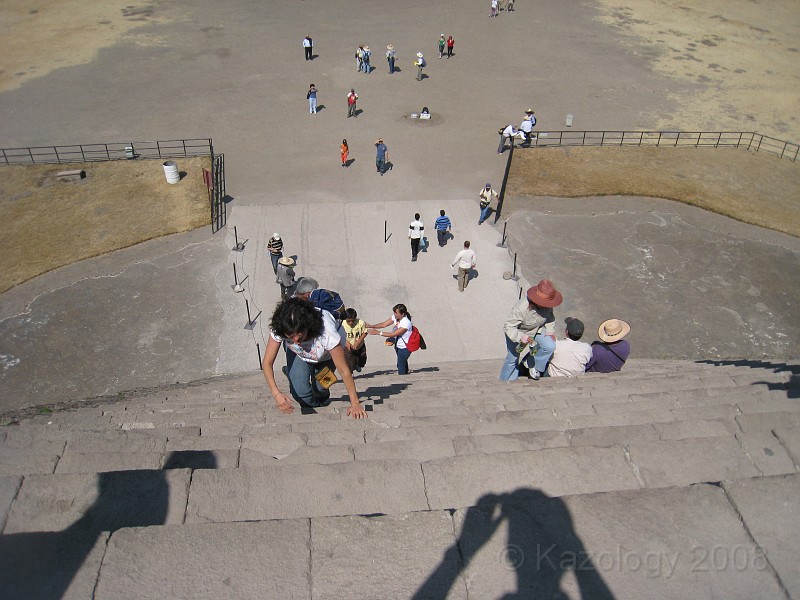 Mexico Pyramids - Mexico City 2009 0185.jpg - A trip to the Teotihuacan area of Mexico to visit the pyramids. A vast complex and a great climb to the top. This was followed by lunch in a cave, then a visit to the historical center of Mexico City. March 2009.